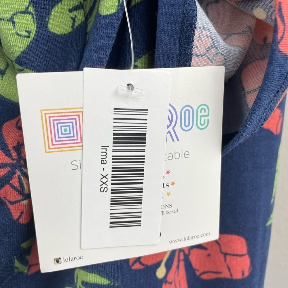 NWT LulaRoe Irma Top Size XXS - Picture 5 of 6